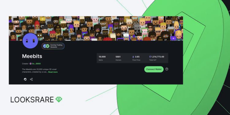 LooksRare 市場 Meebit NFT 總交易額破 30 億美元，遭疑大量刷單、用戶數腰斬