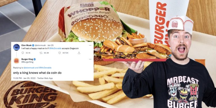 漢堡之亂｜Burger King 和 MrBeast Burger 也有意「接受狗狗幣支付」