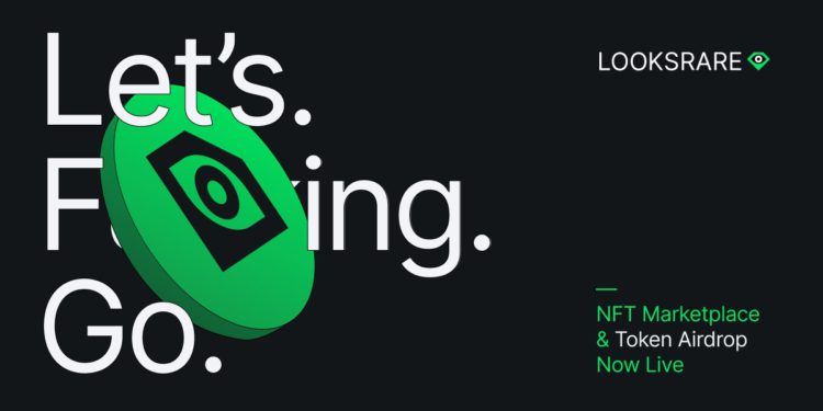 對手向Opensea用戶空投LOOKS！NFT新市場 Looks Rare 24小時交易量成功登上榜首
