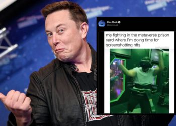 馬斯克分享「戴著 VR 眼鏡打架」滑稽動圖，暗諷元宇宙、NFT 市場狂熱