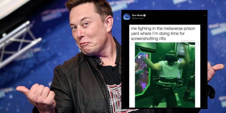 馬斯克分享「戴著 VR 眼鏡打架」滑稽動圖，暗諷元宇宙、NFT 市場狂熱