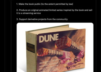 SpiceDAO「300萬美元」標得《沙丘》未出版手稿，再募864萬鎂作原創動畫
