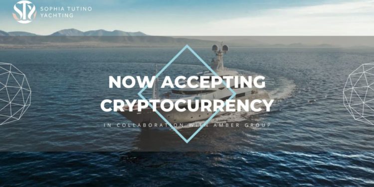 合作 Amber Group 》 豪華遊艇租賃公司 Sophia Tutino Yachting 接受加密貨幣支付