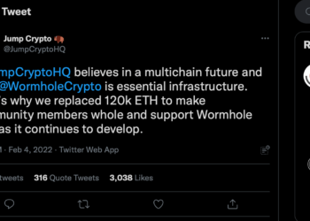 Jump Crypto 在一天內霸氣注入 12 萬顆 ETH 以恢復蟲洞跨鏈橋運行