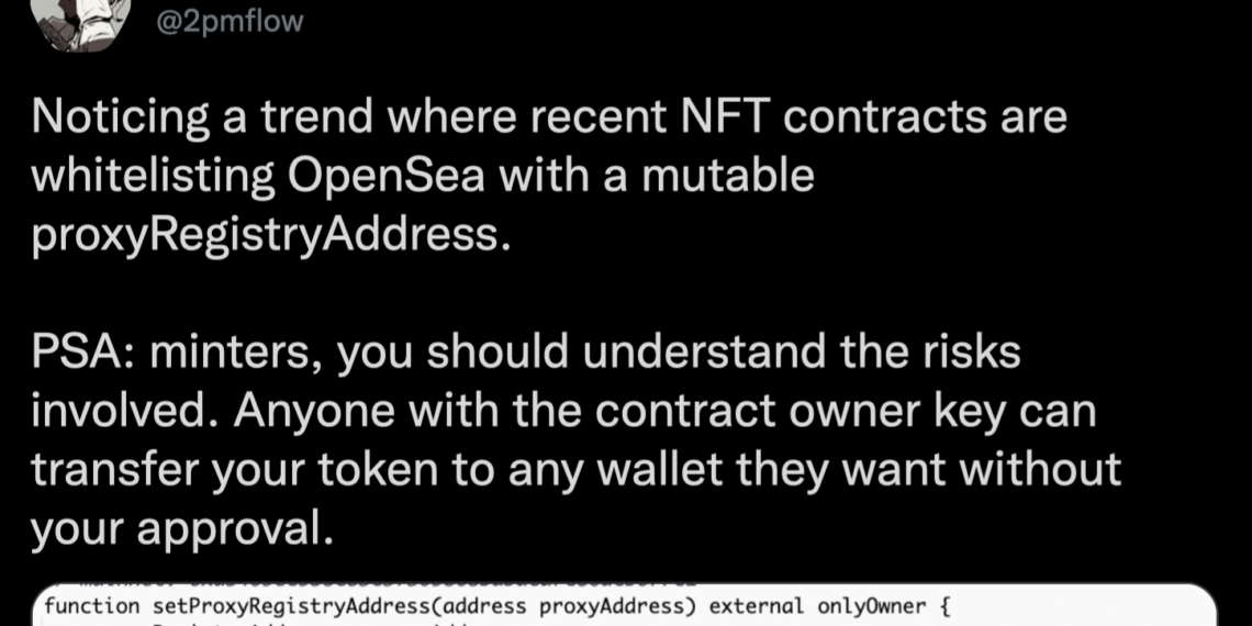 ofh333 | 動區動趨-最具影響力的區塊鏈新聞媒體 NFT | Azuki共同創辦人:OpenSea白名單合約有漏洞;任天堂總裁:我們對NFT、元宇宙很感興趣