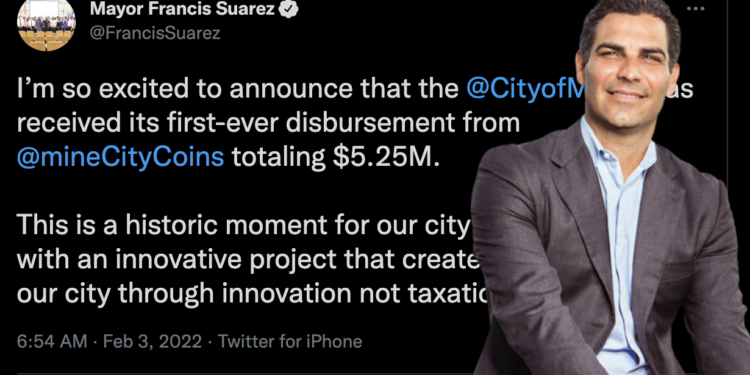 邁阿密市長興奮宣告：政府已從 CityCoins 進帳 525 萬美元，費城緊接在後？