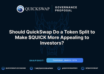 Polygon 最大交易所 QuickSwap 提議「Quick 代幣 1 拆 1,000」，幣價單日暴漲20%