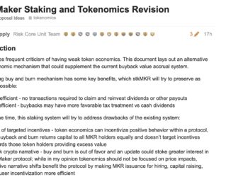 Web3央行｜MakerDAO 發布提案，擬推出新治理代幣 stkMKR 取代 MKR