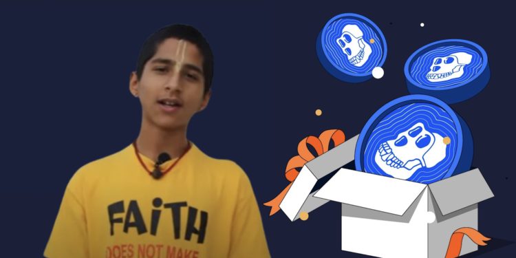 Xnip2022-03-18_08-56-15 | 動區動趨-最具影響力的區塊鏈新聞媒體 印度神童的「窮人暴富」原來是BAYC ?ApeCoin空投暴漲7倍、持無聊猿NFT爽賺40萬美元!