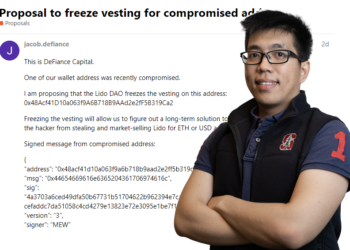 DeFiance Capital 遭竊後續》Lido 治理論壇發起「凍結資產」提案，燒毀地址所有代幣防竊