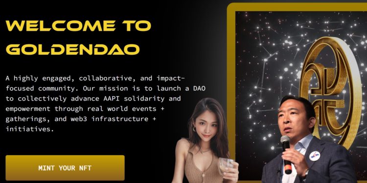 新加坡美女網紅 | Irene Zhao 與前美國總統參選人楊安澤成立 GoldenDAO