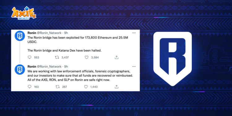 開發商 Sky Mavis 承諾：將對受「Ronin 6.2 億鎂攻擊」的 Axie 玩家提供補償