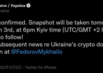 烏克蘭政府 :「將向捐贈者空投」; 加密貨幣捐款突破 5,000 萬美元