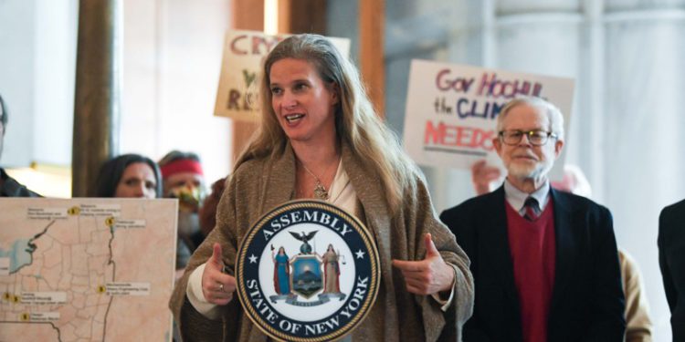 Assembly Member Anna Kelles is sponsoring a moratorium bill. SENECA LAKE GUARDIAN