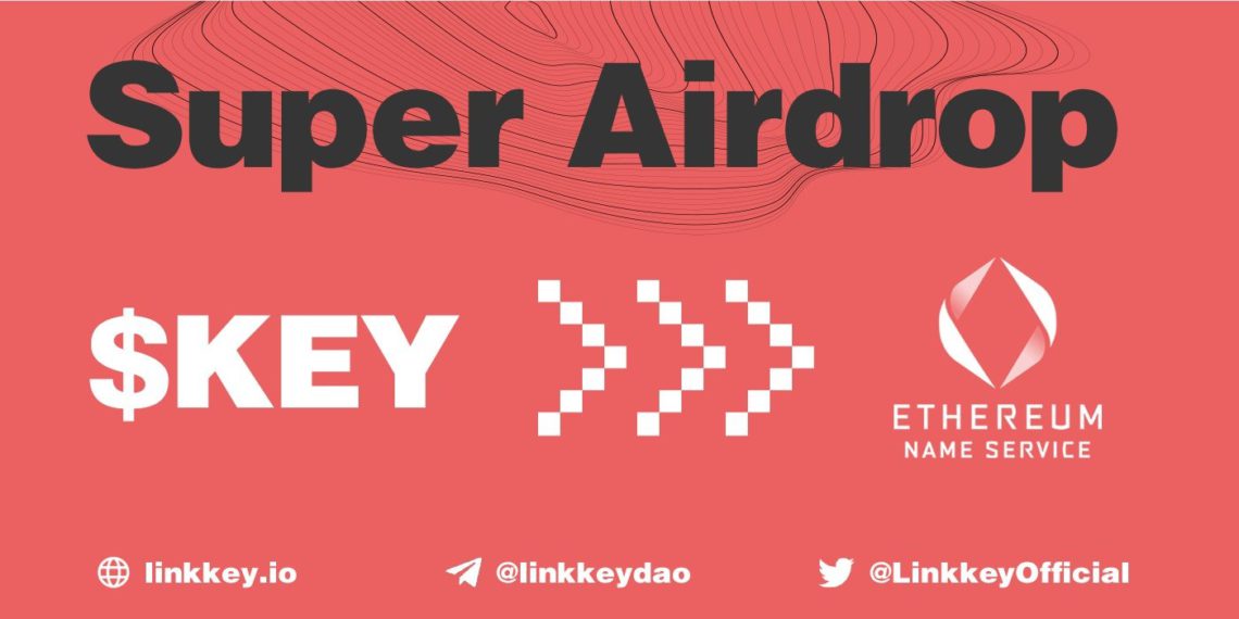 搶註冊 ENS 域名！Web3 社交協議 Linkkey 宣布空投， ENS 連兩日發行破萬