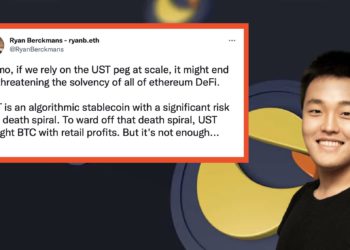 ETH 開發人員 : UST終將威脅以太坊 DeFi 償付能力，恐致一場噩夢！