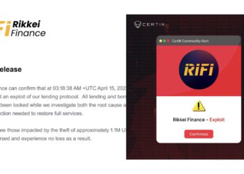 跨鏈借貸協議 Rikkei Finance 遭駭 110 萬美元！團隊發聲將全額補償損失