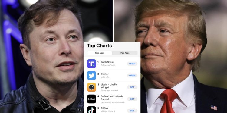 馬斯克開譙：要不是 Twitter 審查「言論自由」川普的 Truth Social 不會存在！