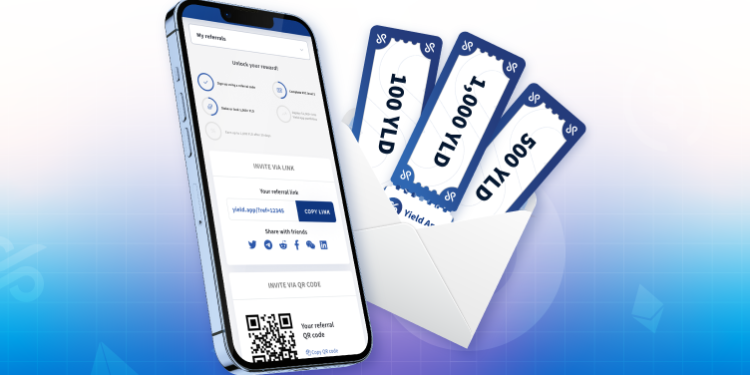 YIELD APP「推薦計劃」上線，邀請者與受邀者齊賺 1,000 YLD 獎勵