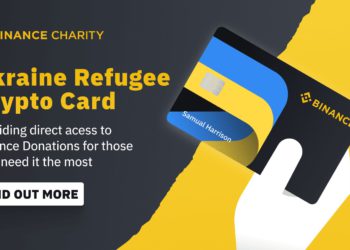 幣安慈善 丨推出烏克蘭難民專屬加密資產卡片， 連三個月可獲取 75 BUSD 資助