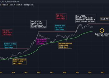 分析師：比特幣減半週期模型預測，2022 年底前可能觸底 24,000 美元
