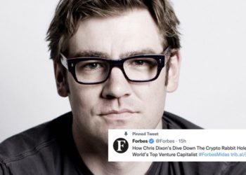 a16z合夥人｜Chris Dixon登《富比士》全球最佳 VC，3.5億美元加密貨幣基金「已翻 17.7 倍」