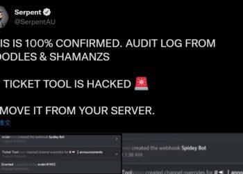 無聊猿、Doodles等 Discord 群遭駭客入侵、發假公告釣魚；Ticket Tool 驗證 bug 遭利用