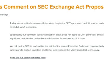 SEC《證券交易法》擬議修正案，遭 a16z、Delphi Digital 提交反對評論