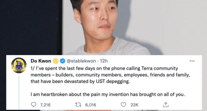 Do Kwon: 感到心碎；若UST歸零，保險協議InsurAce將賠付1200萬美元