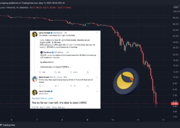 UST 》LFG 10億美元融資計畫遭爆料「已破局」！LUNA 跌破 4 美元