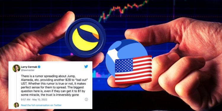 LFG地址比特幣餘額清零；傳將發行15億鎂貸款救火UST；The Block總監：信任失去難逆轉