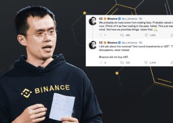 CZ澄清：幣安沒有買UST、手續費也沒賺到多少；僅2018年向Terra投資300萬鎂
