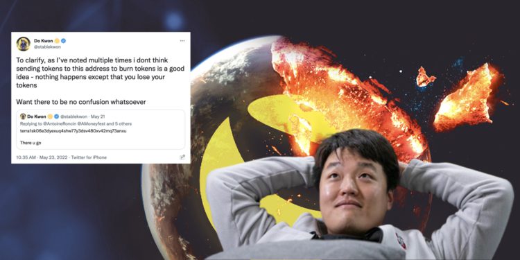Xnip2022-05-23_13-53-52 | 動區動趨-最具影響力的區塊鏈新聞媒體 Do Kwon酸社群的「燒毀Luna運動」: 我無法理解,用戶只會白白損失資產!