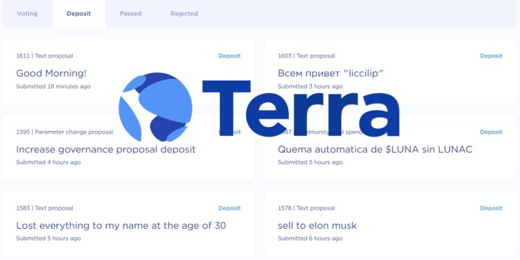 燒Luna、UST的提案被洗掉？Terra治理頁面遭垃圾癱瘓，充斥詐騙抱怨文