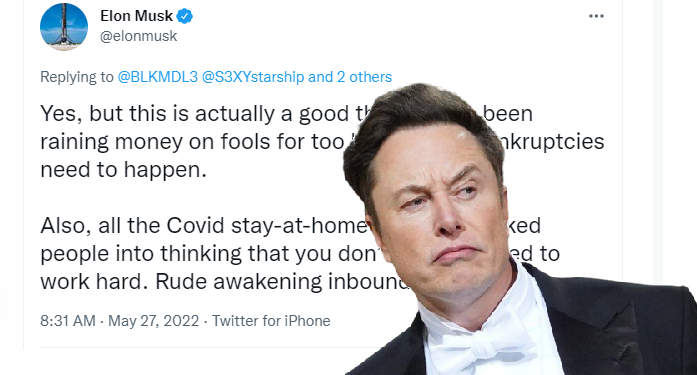 馬斯克 :「正接近衰退，是好事」居冠《財富500》CEO薪資榜，235億鎂超後9名總和