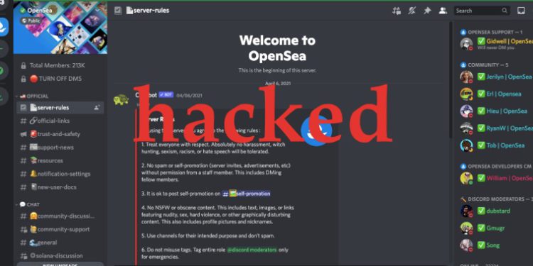 Opensea Discord遭駭！放Youtube合作假消息釣魚；法拉利子域被劫持推NFT騙局