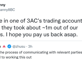 三箭資本遭控「挪用客戶資產」？ 一資本：無故領走100萬美金