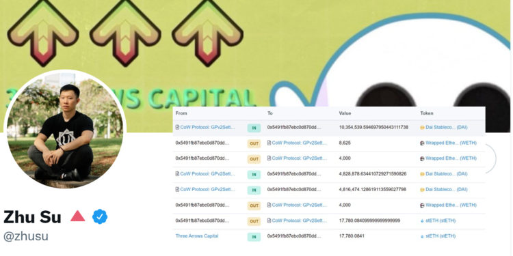 三箭資本將6800萬鎂stETH換ETH，砸盤套現2千萬鎂！