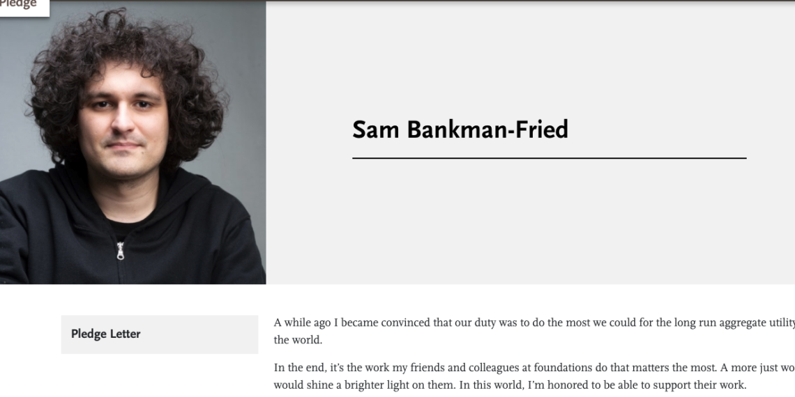 SBF 宣佈已簽署「捐贈宣言」捐出大部分財產給慈善機構，今年將捐超 10 億美元