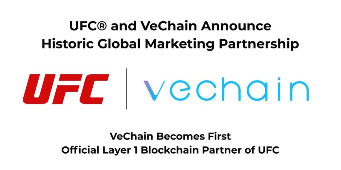 VeChain UFC Marketing Partnership | 動區動趨-最具影響力的區塊鏈新聞媒體 唯鏈 (VeChain) 成為 UFC 官方合作夥伴,交易超 1 億美元