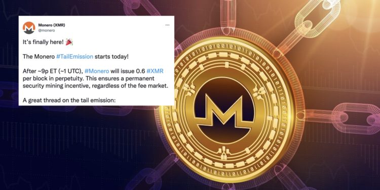 門羅幣進入0通膨時代！長尾排放機制啟動，區塊獎勵固定0.6 XMR、單月逆勢漲60%