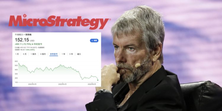 MicroStrategy比特幣帳面上已虧12億美元、股價暴跌25％！BTC逼近21000、ETH跌破1200