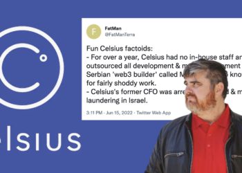 爆Celsius黑料！FatMan : 將公司所有開發、管理外包；幣圈KOL準備起訴