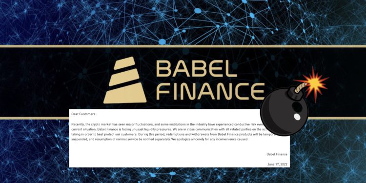 再一未爆彈？Babel Finance面臨「數億美元虧損」流動性危機，已凍結客戶提幣