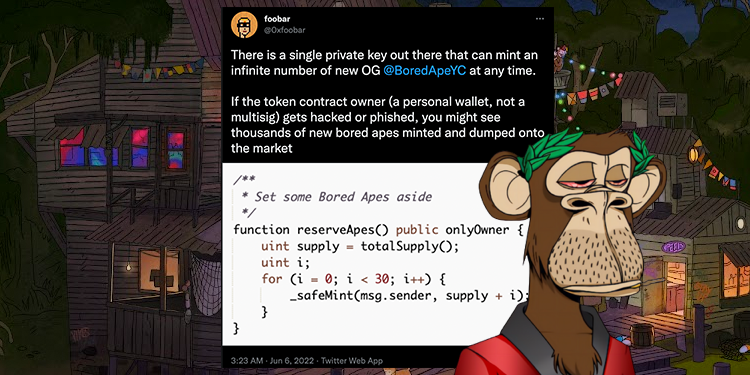 bored-ape-risk-mint-750x375 | 動區動趨-最具影響力的區塊鏈新聞媒體 無聊猿爆合約含「無限鑄造漏洞」!Yuga Labs 創辦人:已銷毀問題私鑰