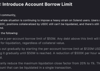 Solend 通過 SLND2「推翻接管鯨魚帳戶」，SLND3 新提案引入帳戶借貸限額