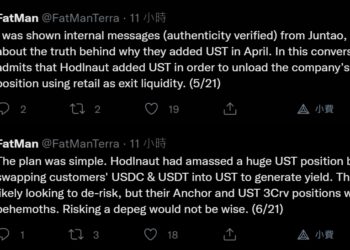 Hodlnaut 黑料後續》再爆上架 UST 是為利用散戶來脫手持倉