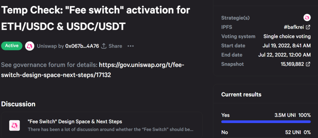 Uniswap 治理論壇截圖