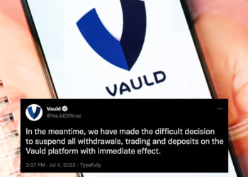 又一借貸平台暫停提款！ Vauld 或進行重組，去年才被 Paypal 創辦人旗下創投投資