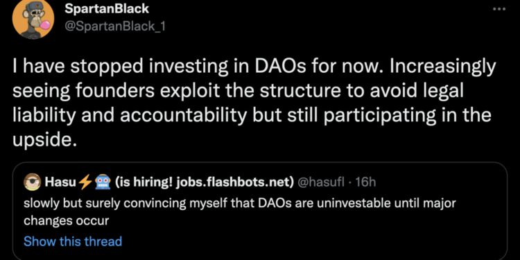 photo_NIE84GD4 | 動區動趨-最具影響力的區塊鏈新聞媒體 Spartan Capital 創辦人:已停止對 DAO 投資,太多人藉此逃避法律責任